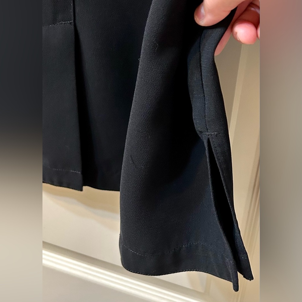 Chicos Black Button Down 3/4 Sleeve Dress  Shirt - Picture 8 of 10